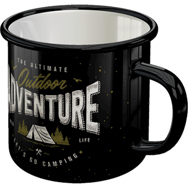 RETROART emaliowany kubek Outdoor Adventure