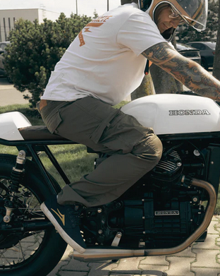 MOTTOWEAR  jeans HELIOS  green- bojówki luźne