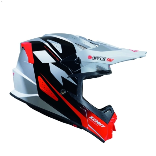 KENNY RACING kask TRACK SPEED white/black/red