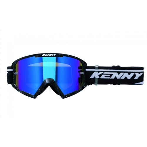 KENNY RACING gogle TRACK  grey/wht/blk szybka blue