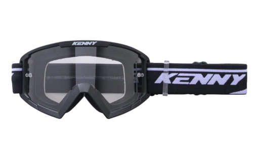 KENNY RACING gogle TRACK  black/white szybka clear