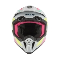 NOX kask offroad N634 STORM grey/pink/yellow