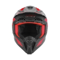 NOX kask offroad N634 STORM mat black/red