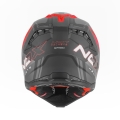NOX kask offroad N634 STORM mat black/red