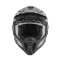 NOX kask offroad N634 STORM mat silver/black