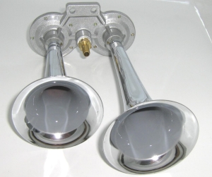 Klakson AIR CHROM ze sprężarką 2 tuby