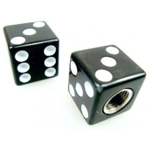 Nakrętka wentyla KOSTKA CZARNA 