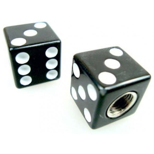 Nakrętka wentyla KOSTKA CZARNA 