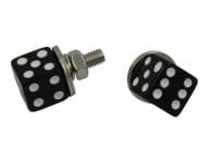 Śruba tablicy rejestracyjnej KOSTKA CZARNA 