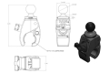 RAM MOUNT - baza - uchwyt na zacisk UNPKD RAM MED 